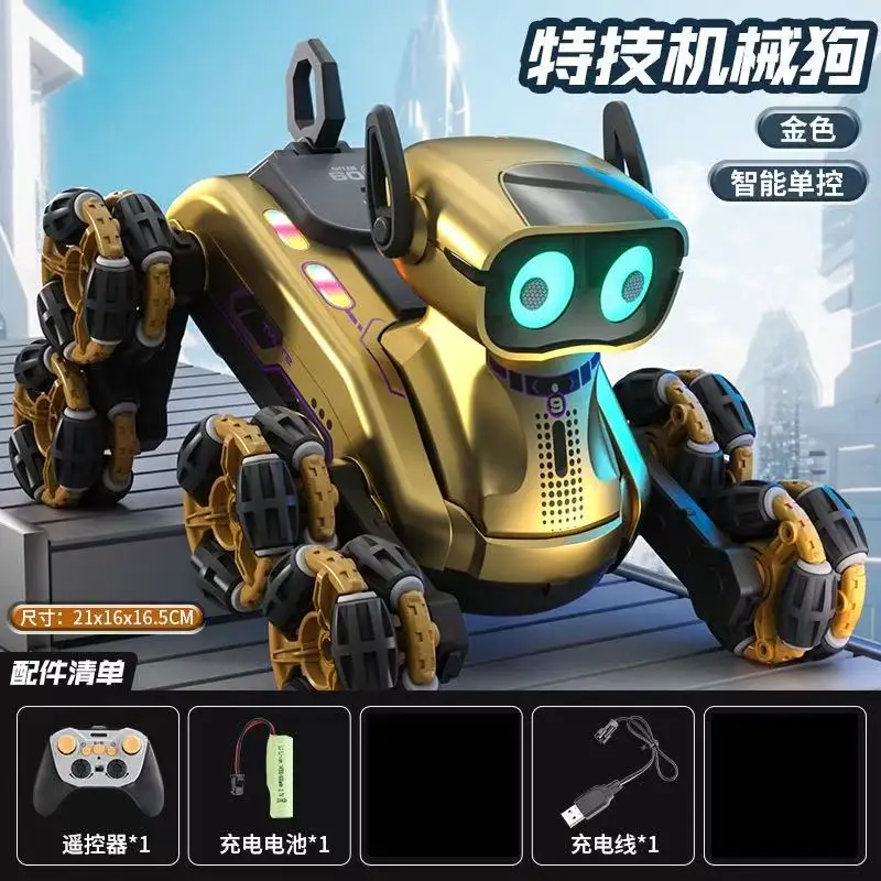 Intelligenter ferngesteuerter Roboterhund – ferngesteuertes Kinderspielzeug mit Gestenerkennung und umwandelbaren mechanischen Hundefunktionen