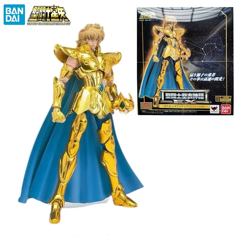 In Stock BANDAI Holy Cloth Myth EX Leo Aiolia Olia 2.0 Rebirth Edition Anime Action Collectible Figure Model Toy