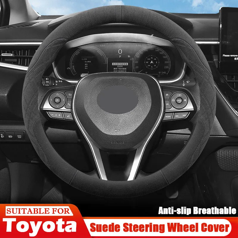 Car Steering Wheel Cover for Toyota Avensis Camry Corolla RAV4 BZ3 Avalon Anti Slip Sweat Absorbing Special Autocar Accessories