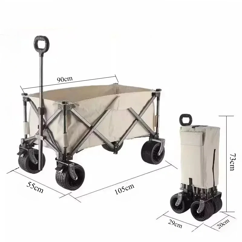 Camping Helper! Multifunctional Storage Cart, Large-capacity Storage Space, Making Your Gear Complete and Travel More Convenient