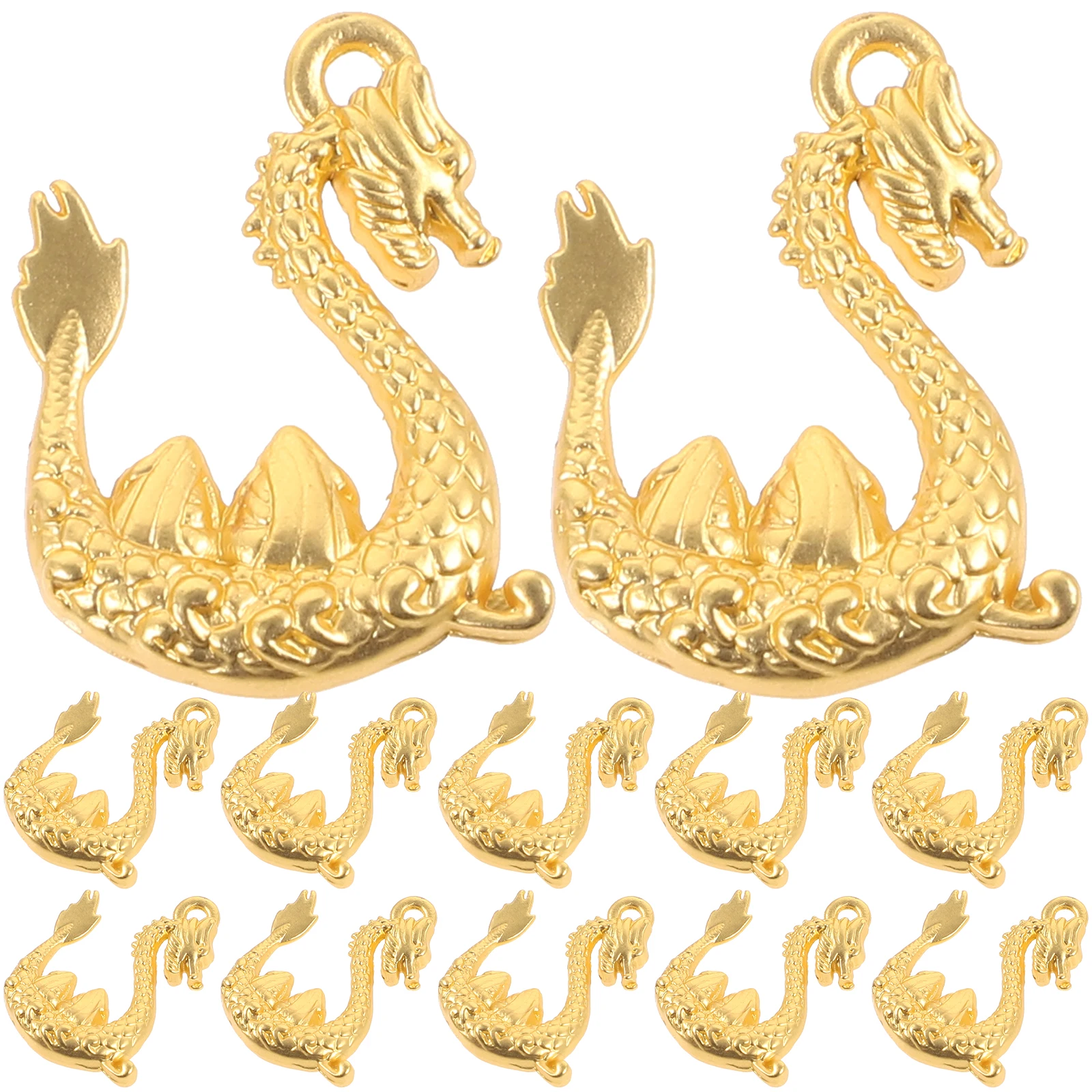 

20pcs Dragon Charm Vintage Metal Pendant For Diy Decor Pendants for Necklace DIY Jewelry Lucky Charms Accessories