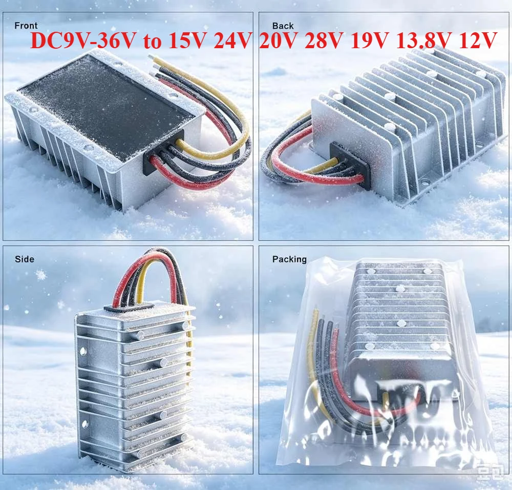 DC 12V 24V 9-36V To 28V 24V 13.8V 19V 15A 20A 21A 26A 30A Boost Buck Converter Voltage Stabilizer Regulator Waterproof