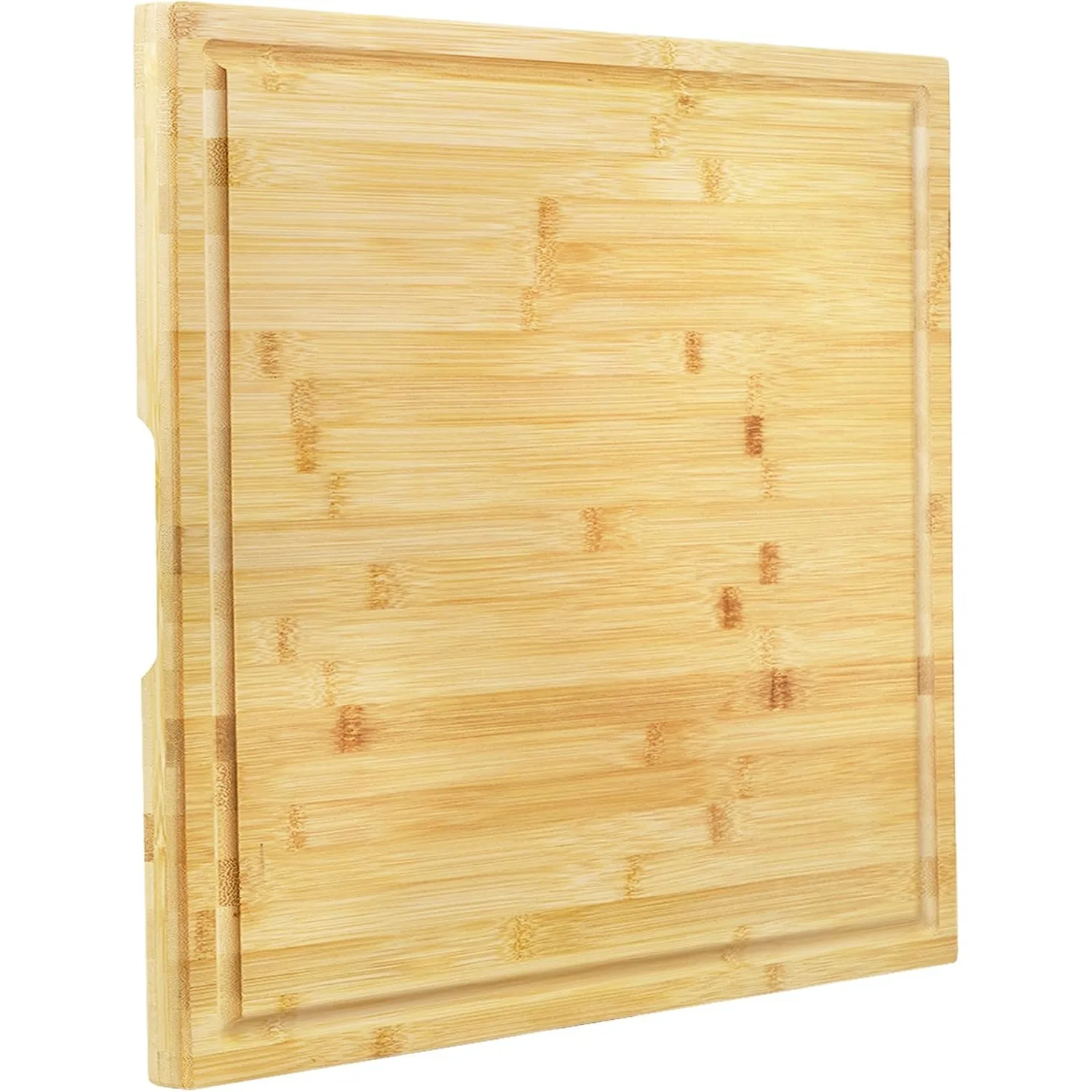 

Square cutting board with juice trough and handle, for meat, vegetables, and barbecue, 20 * 20 * 1 inches
