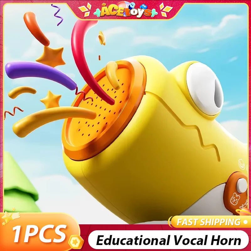 

Educational Toys For Kids Cute Horn Safe Fun And Enjoyable Baby Mouth Cavity Muscle Training Smooth Vocal Toy