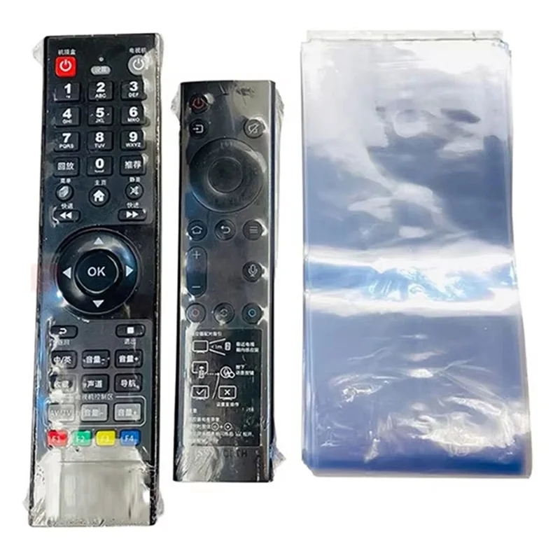 5/10/20Pcs Transparent Shrink Film Bag Heat Shrink Protective Cover Bag Remote Control Cover For Remote Control Dust Protection