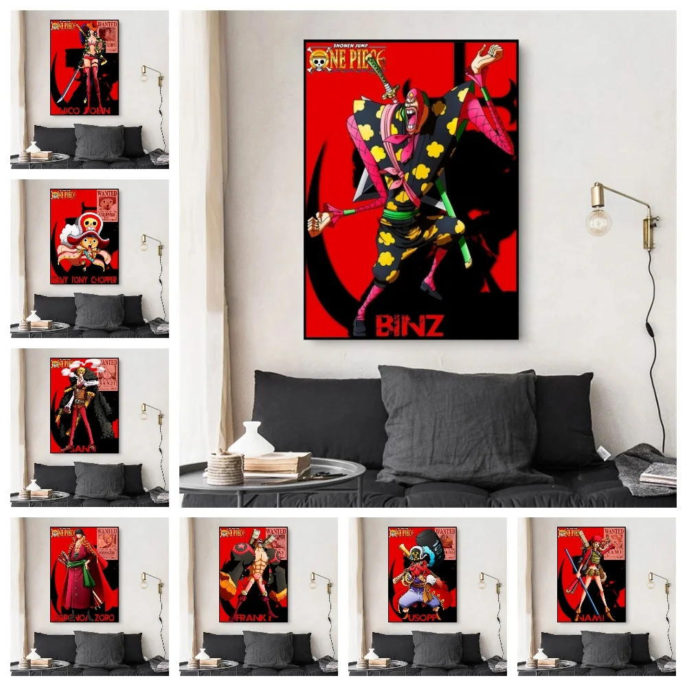 

Anime One Piece Luffy Zoro Poster HD Print Art Mural Suitable for Cafe Home Wall Decoration Canvas Painting Picture Wall Gift