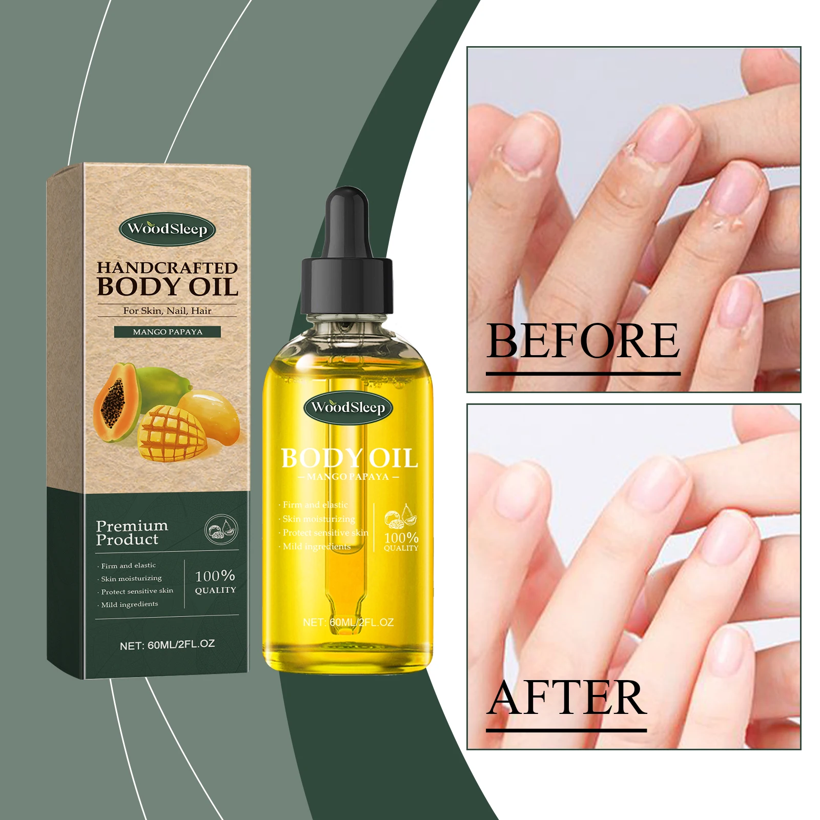 

Woodsleep Essence Oil For Body Moisturizing Firm Skin Smooth Balance Water Oil Improve Dryness Spa Massage Pores Shrink