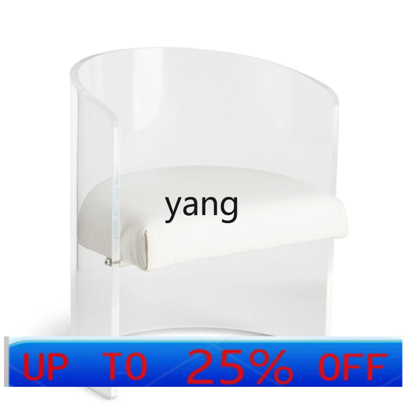 

LTT acrylic leather soft bag bedroom dressing chair study desk chair reception cafe leisure chair