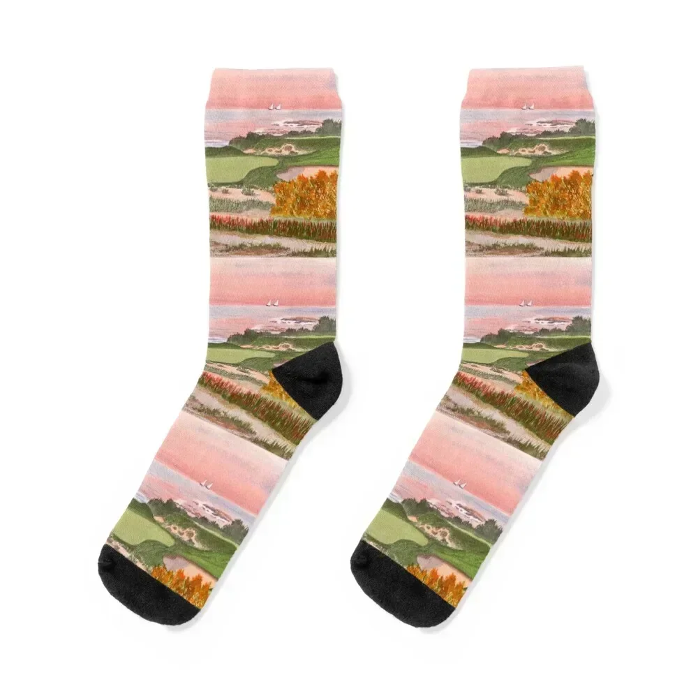

Spyglass Hill Golf Course Hole 3 Socks cool winter gifts Socks Men Women's