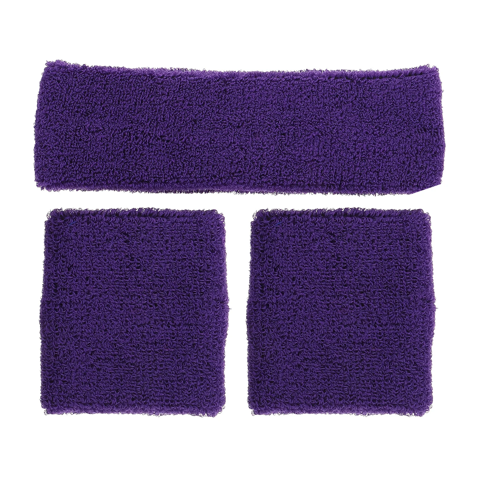 

1 Set Sports Headband Wristband Combo Sweat-Absorbing Fitness Accessories For Running Yoga Golf Tennis Basketball Volleyball