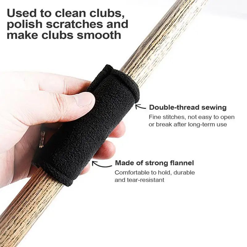 Billiard Cue Cleaning Cloth Snookers Pool Shaft Double-Sided Maintenance Cleaning Cloth Multi-Function Billiard Accessories