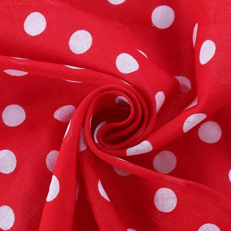 Vintage Polka Dot Scarf/Headband - usage example
