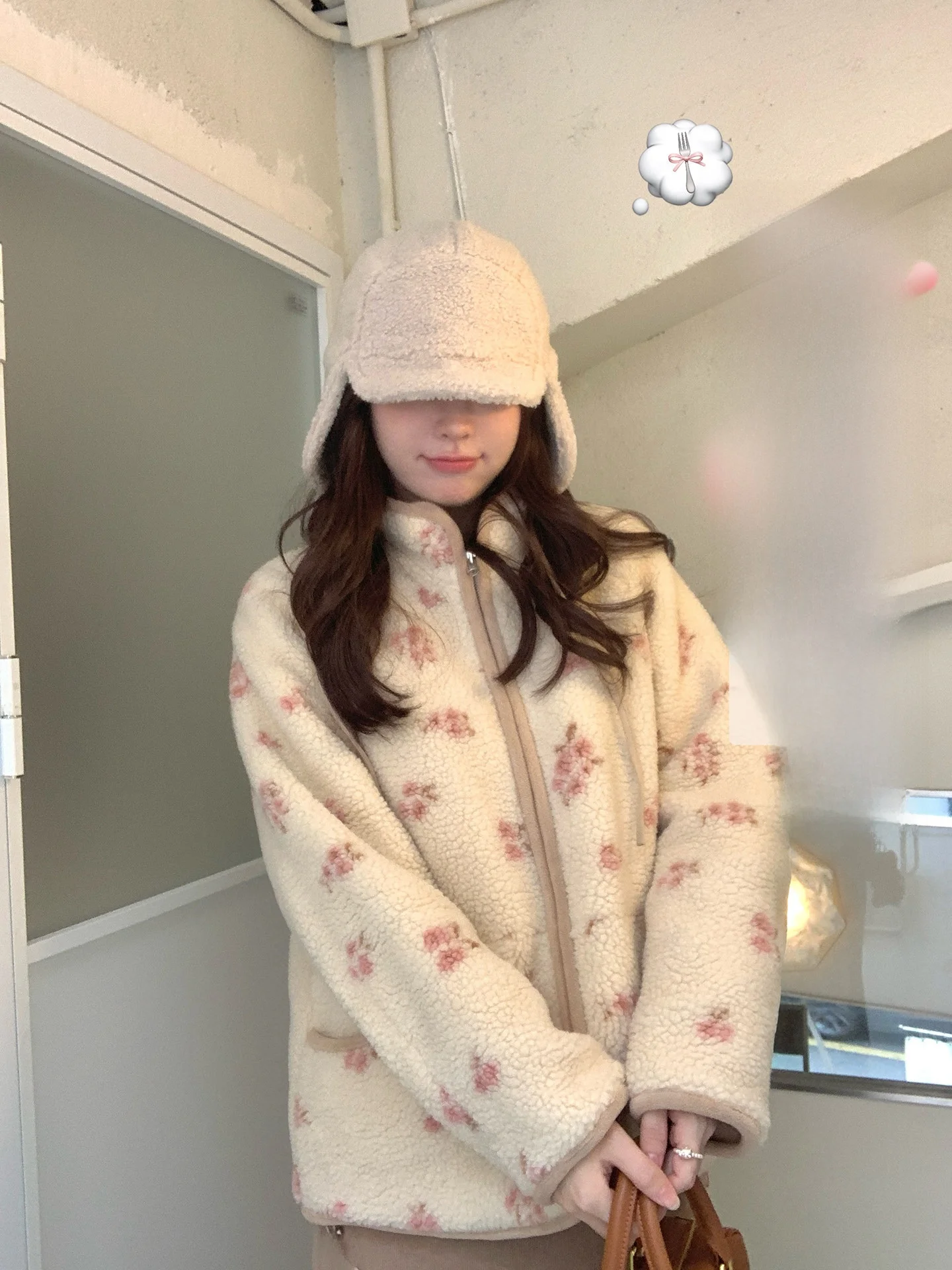 

Женское пальто PtonUmi свободного кроя с цветочным декором и отделкой из овечьей шерсти, корейский стиль, прямой крой, утепленная хлопковая куртка, зимняя верхняя одежда