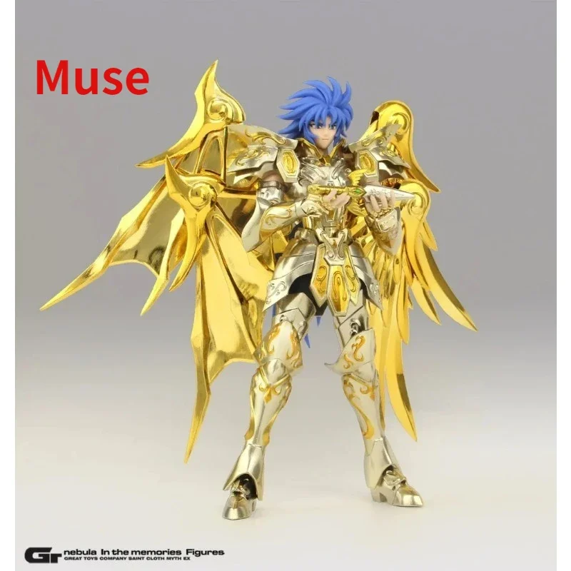 In Stock GT Model Saint Seiya Myth Cloth EX SOG Gemini Saga Soul of Gold Divine Armor with Totem Action Figure Toys Gifts