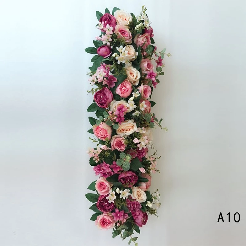 50-200CM Rosa Seidenrosen-Blumenreihe im Europäischen Stil, Künstliche Blumen für Hochzeits-Hintergrund, Bogen, Wegführung, Event-Display-Dekoration – Detail 7