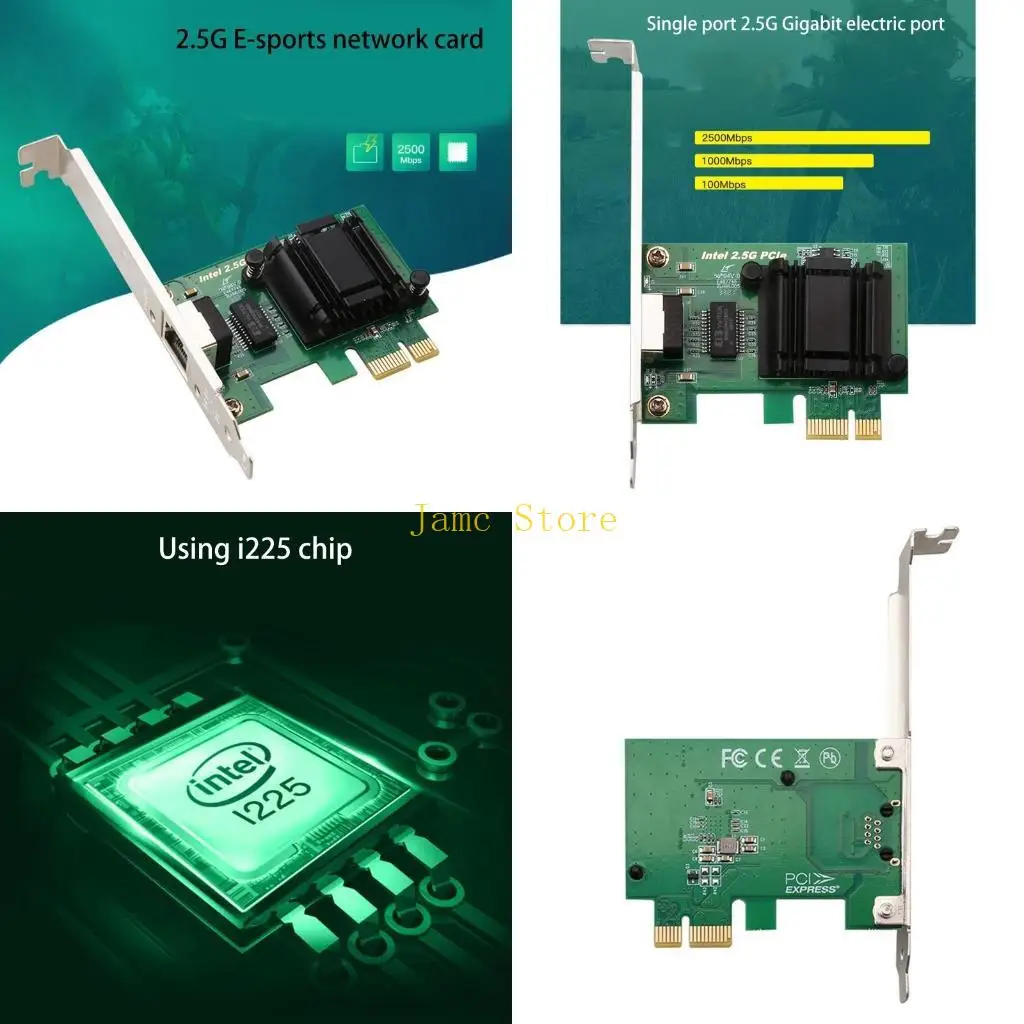 

LX0B для карты сетевого адаптера I225 1000 МБ, 1 порт PCI-E, сетевой контроллер RJ45 1000