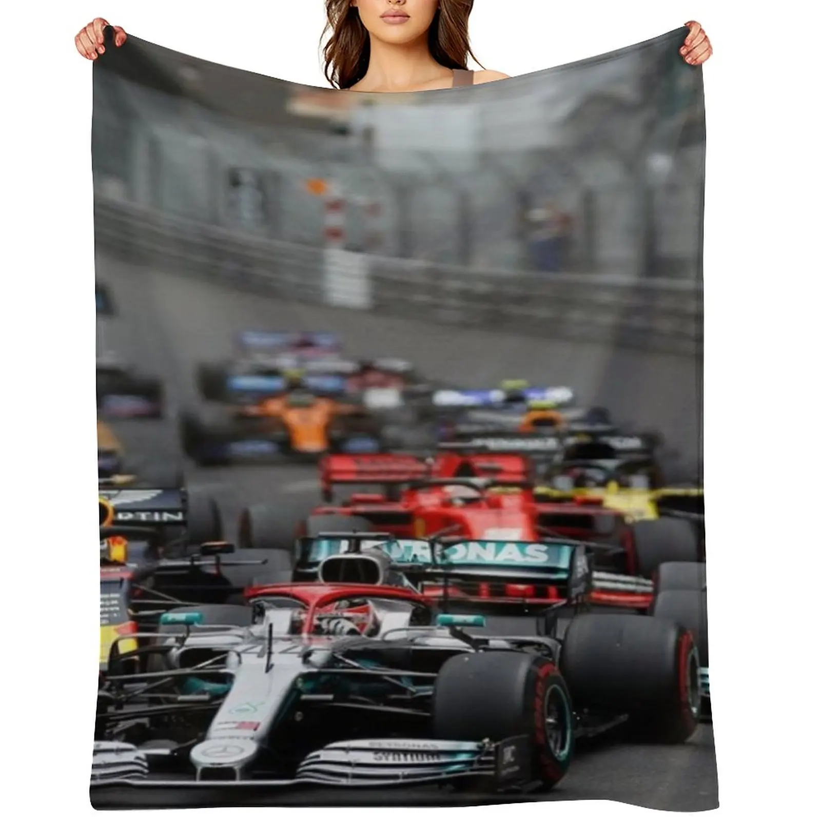 

F1 Race Start Throw Blanket cosplay anime Single Thermals For Travel Giant Sofa Blankets
