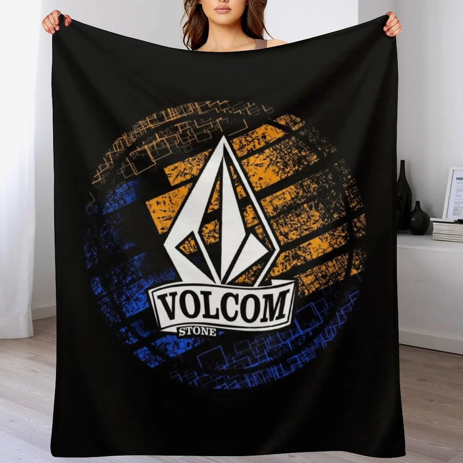 volcom-stone Throw Blanket Cute Bed covers Travel Blankets