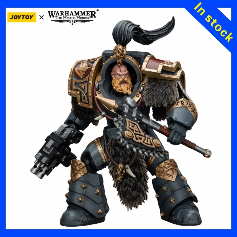 【ZW】JOYTOY Warhammer 40K 1/18 Action Figure Space Wolves Varagyr Wolf Guard Squad Varagyr Terminator 3