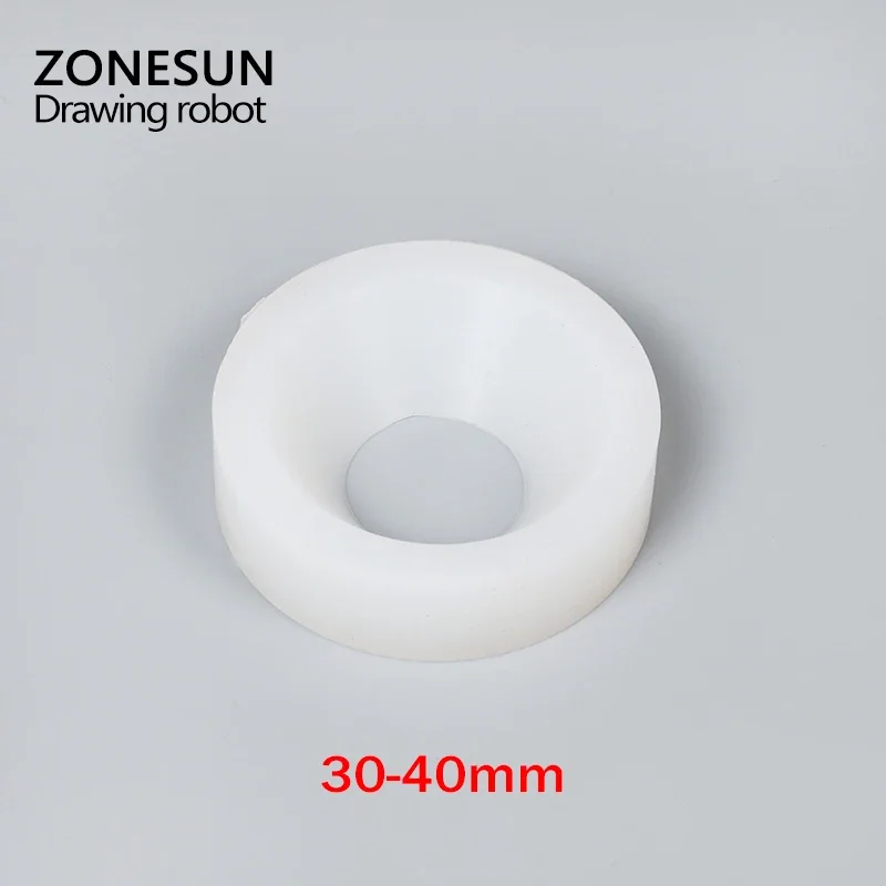 ZONESUN винтовой патрон для крышек, пластиковая крышка для бутылок, устройство укупорочной машины, силиконовый укупорочный патрон, роторная укупорочная машина 10-50 мм