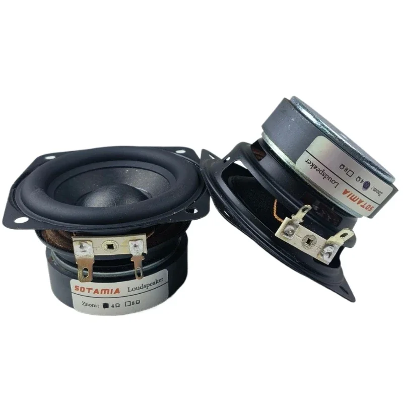 Sotamia 2 pçs 3 Polegada subwoofer alto-falante driver 4 ohm 15w woofer áudio de alta fidelidade música baixo alto-falante bluetooth alto-falante de cinema em casa