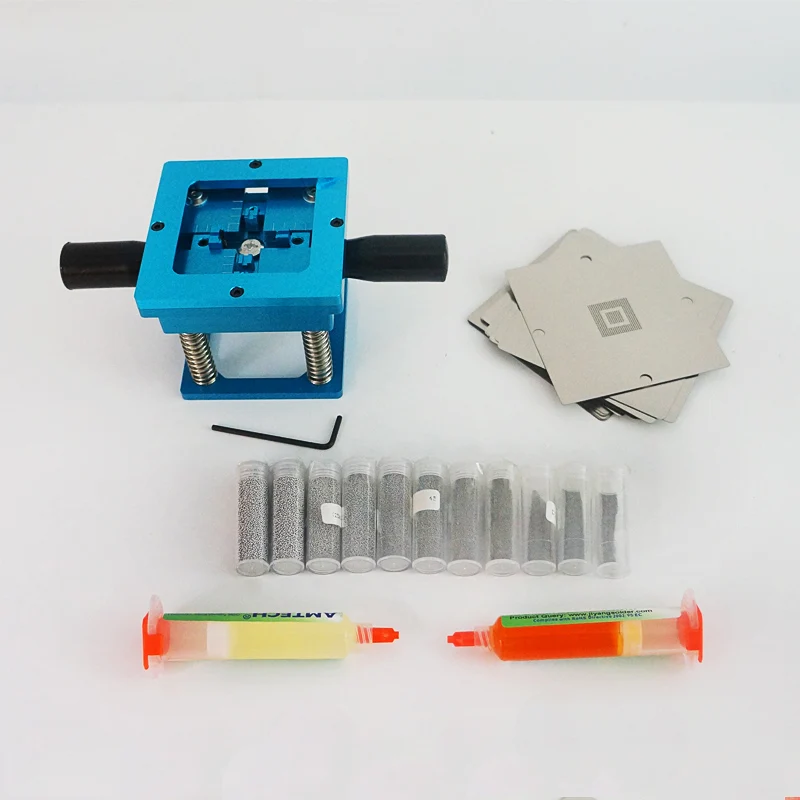 LY 90mm BGA Reball Station com kit de estêncil universal, ferramenta de reparo de bola de solda, estação de retrabalho BGA, ferramentas de reparo