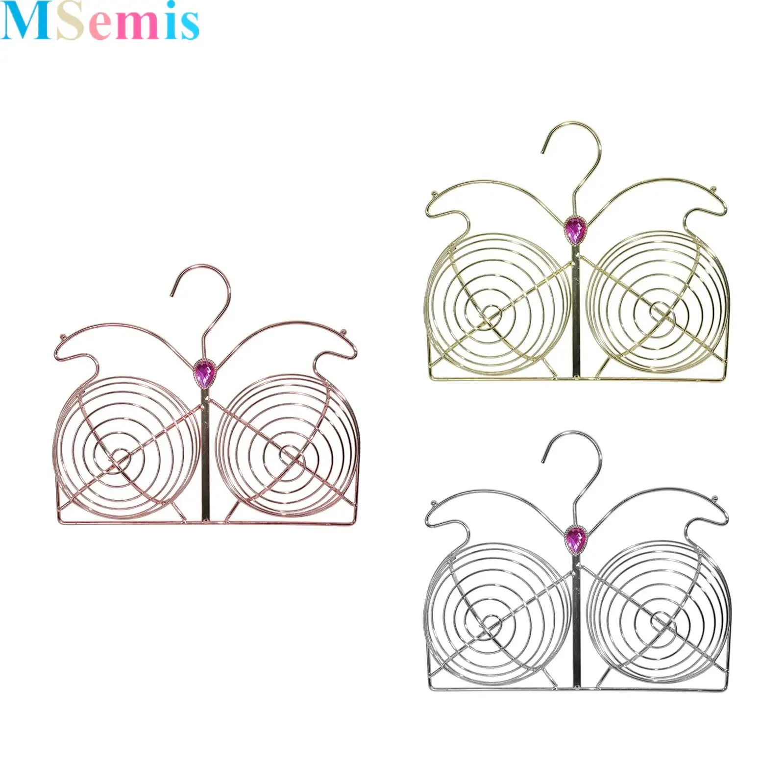 

Women Metal Underwear Display Hanger Rhinestones Decor for Underwear Retail Store Fixtures And Lingerie Showcases