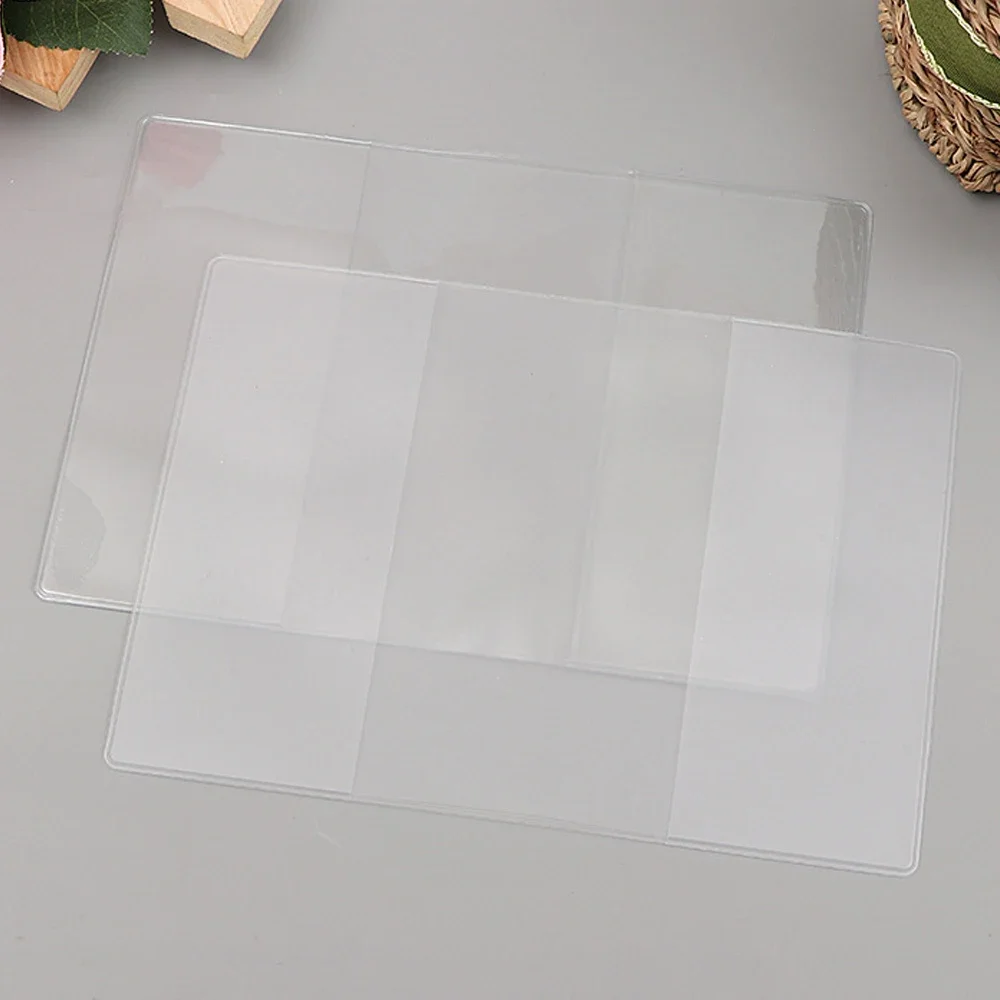 Reisepass-Schutzhülle, 1 Stück/2 Stück/4 Stück, hergestellt aus transparentem, mattiertem Material, Polyvinylchlorid, wasserdichte Dokumententasche – Detail 6
