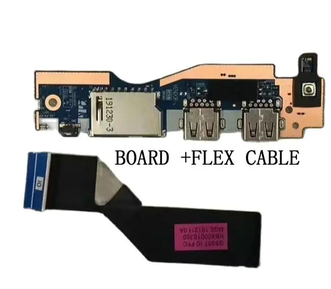 Imagem -02 - Placa Usb com Cabo Flex Botão de Alimentação Gs557 Ns-c681 Ns-c811 Ns-e401 Lenovo Xiao Xin15iil Áudio 2023 Mllse Stock