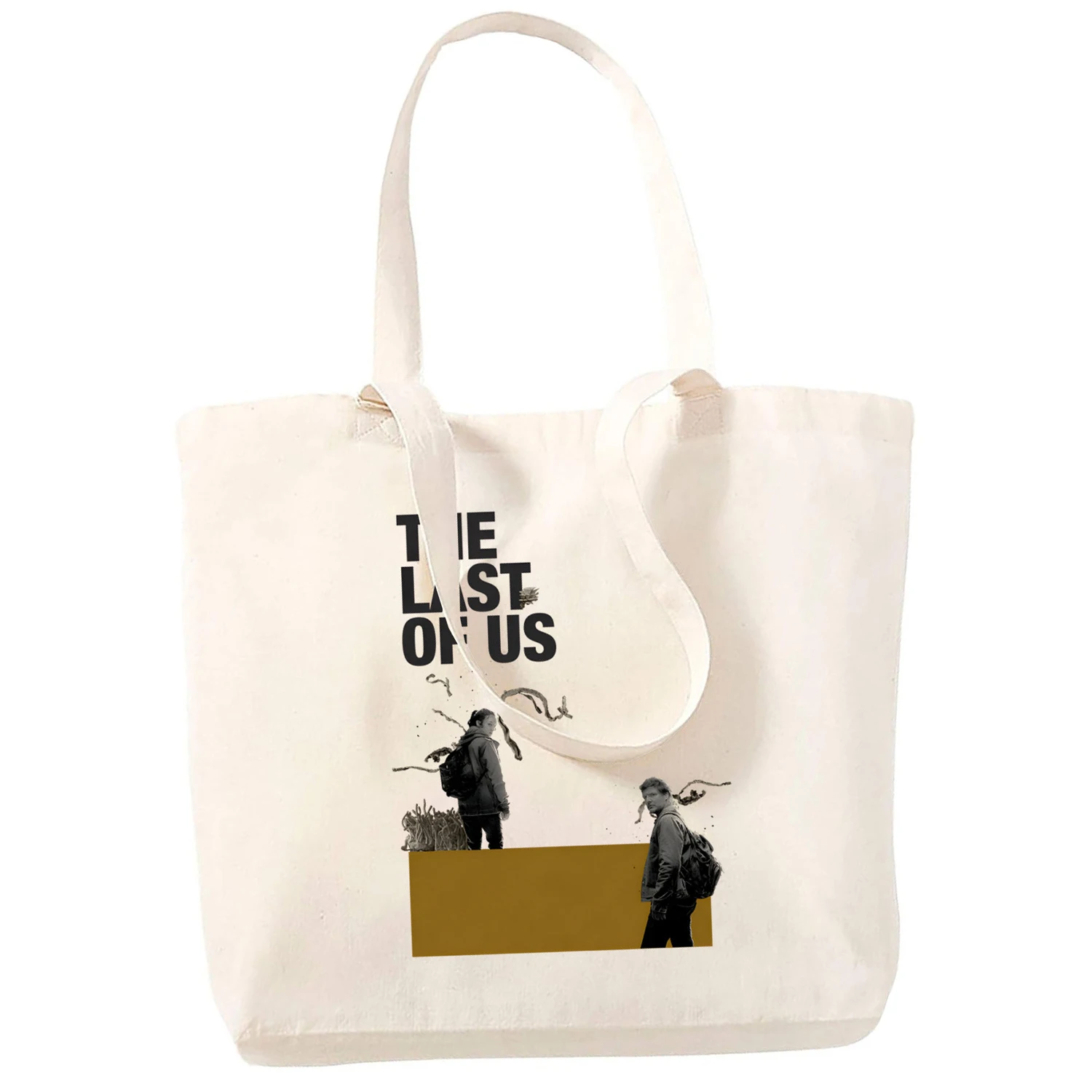 The Last of Us Ellie Fireflies Design Shoulder Canvas Bags Large Capacity College Harajuku Handbag Women Bag Shopping Bag