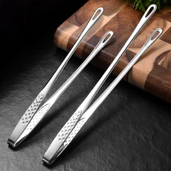 2Pcs Kitchen Tongs Barbecue Grill Tongs Stainless Steel Cooking Tweezers Chef Food Meat Tongs Clip BBQ Tools Kitchen Accessories