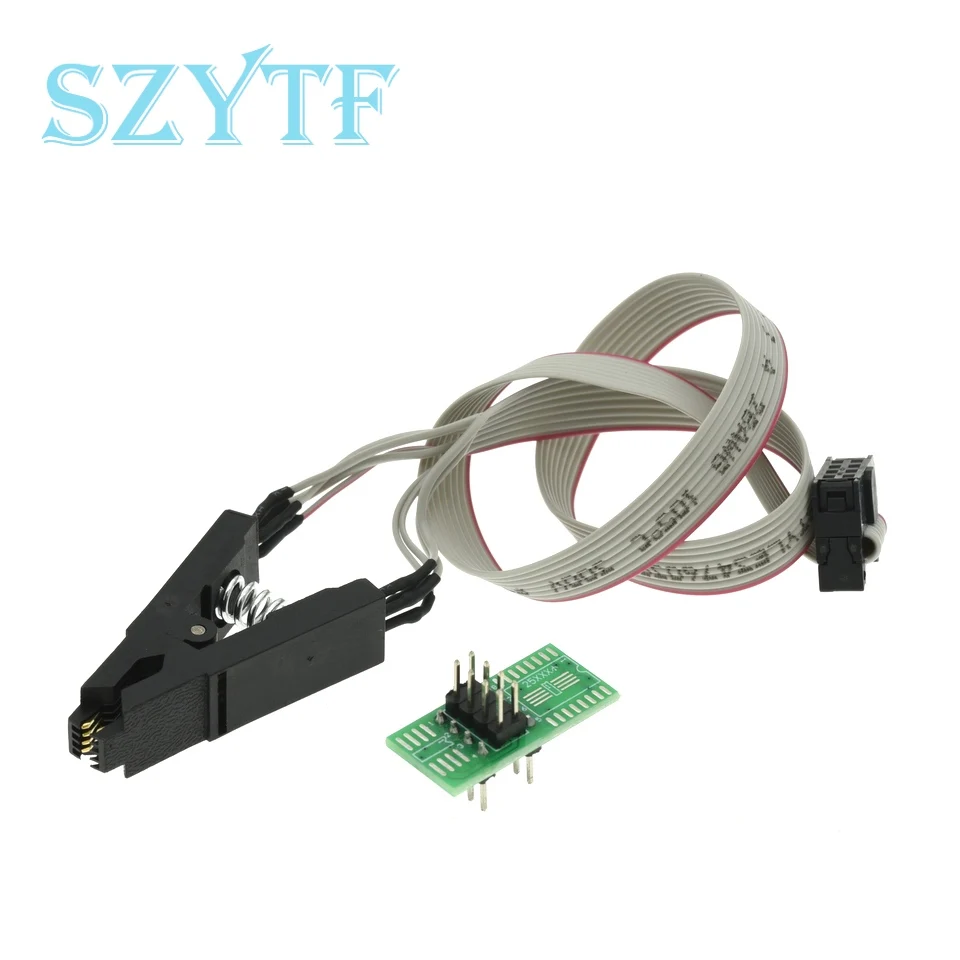 SOIC8 SOP8 Test Clip For EEPROM 93CXX/25CXX/24CXX in-circuit programming on USB Programmer TL866CS TL866A EZP2010 image 4