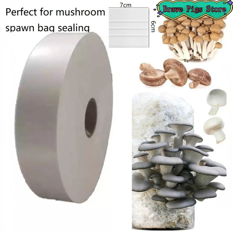 100/200/300 PCS Breathable Non Woven Mushroom Sticker With High Air Permeability For Home Mushroom Cultivation And Small Farming