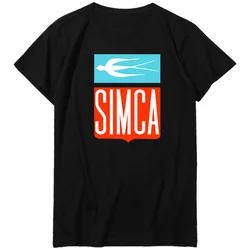 Simca LogoCotton T-Shirt French Car Maker Unisex Graphic T Shirts Oversized T Shirt Summer Short Sleeve t-shirts Men Clothing