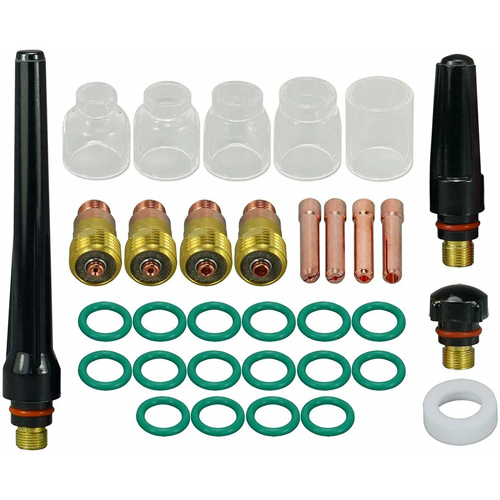 Glass for Gas Body Welding Collet Cup Cutters Embedded Gas Gasket Insulator Kit Lens for stubby Accessories Glass