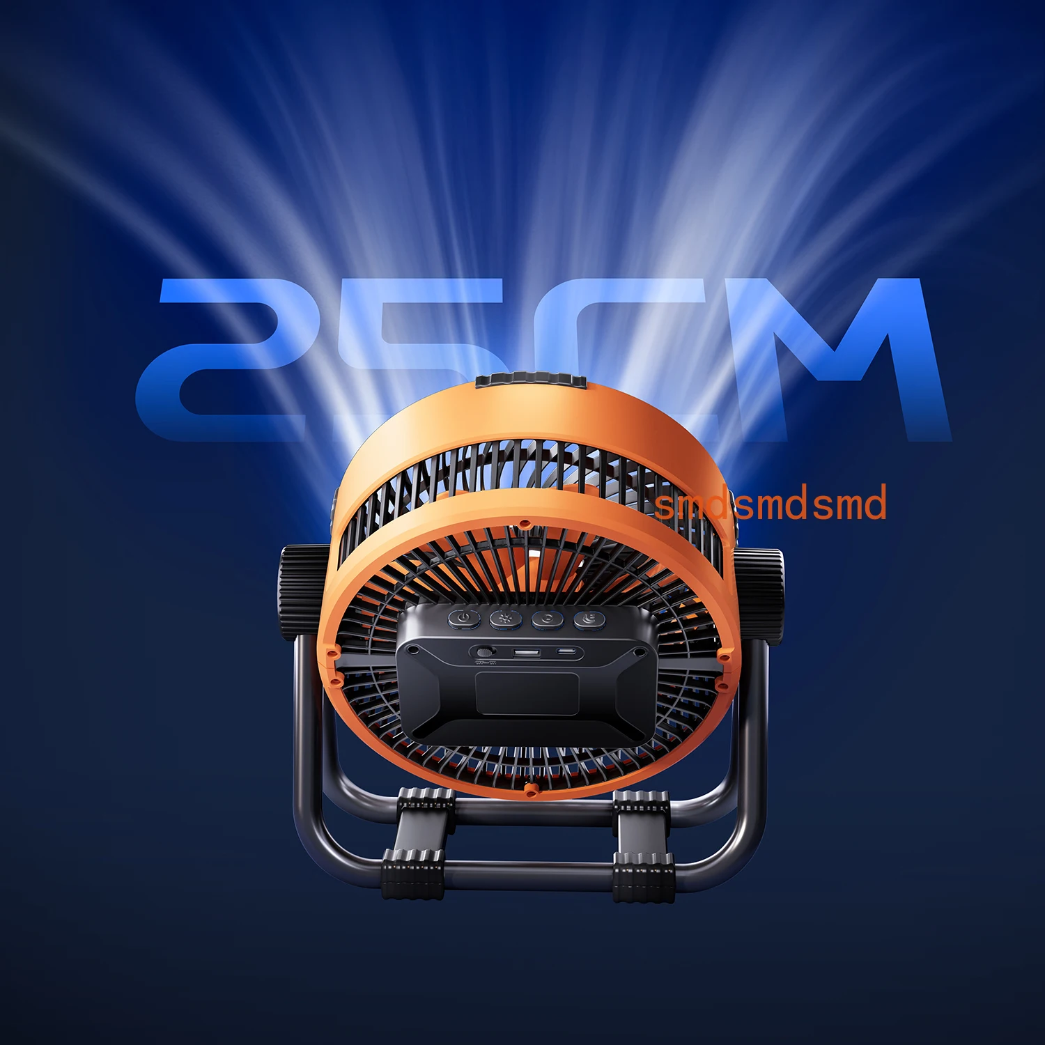 Outdoor 6in1 Camping Fan 20000mAh Rechargeable Battery Portable 4 Speed Air Circulators with Hook and LED Light