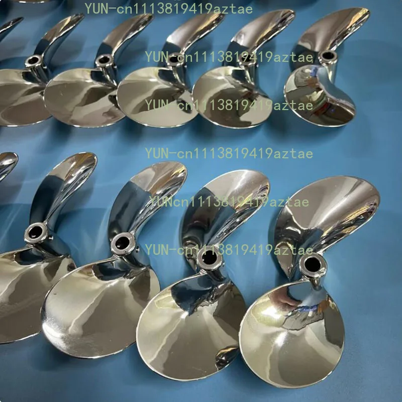 304 Stainless Steel 2‑Blade Propeller, 160mm 10mm Shaft Hole for 6384 Motor High‑Speed Use