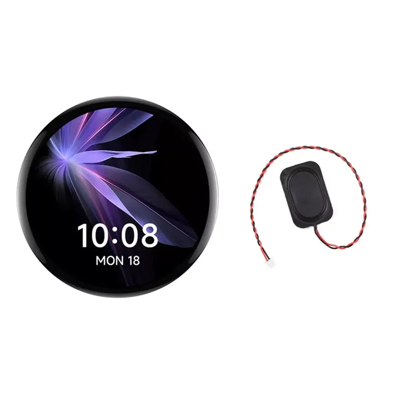 

BNVN-RP2350 Плата для разработки умных часов с ИИ-динамиком, 1,75-дюймовый круглый сенсорный AMOLED-дисплей 466x466 с емкостным управлением