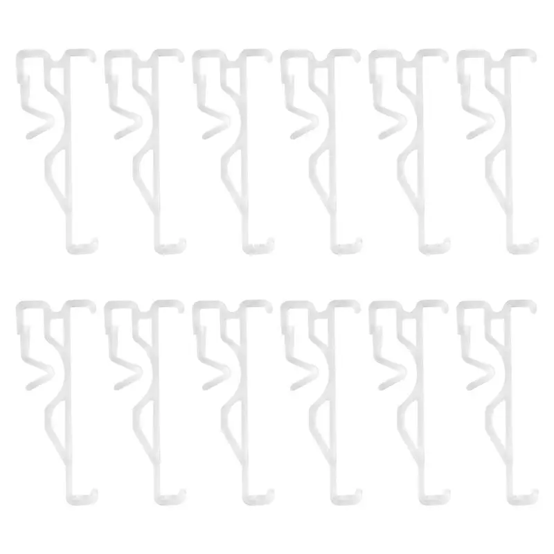 SEWS-Valance Clips, Clear Plastic Valance Clips For Blinds, Window Blind Clips For Horizontal Blind Valance