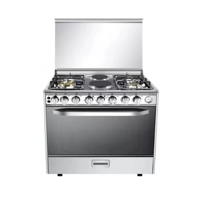 

4 Gas 2 Ceramic Freestanding Integrated Gas Electric Cooker with Oven Stainless Steel Range Stove for Home Kitchen （customized）