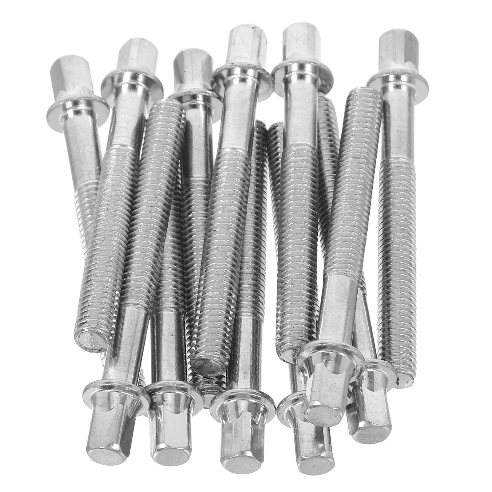 

12Pcs Drum Screws Metal Tension Rods Replacement Mounting Hardware Jazz Snare and Percussion Drum Kit Accessories