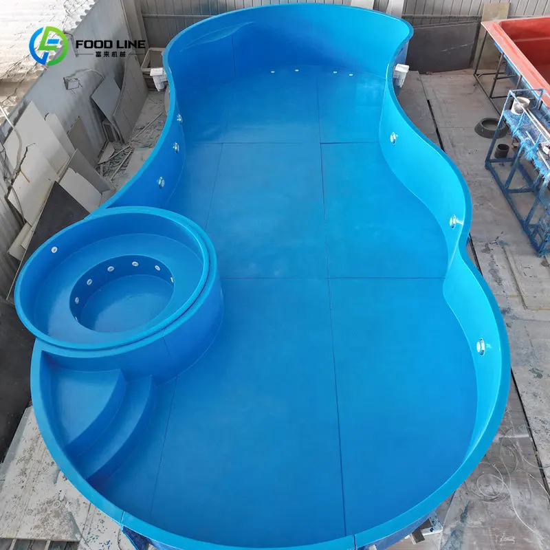 In Ground Buried Fiberglass Pool Water Entertainment Leisure Facility for Commercial Use Custom