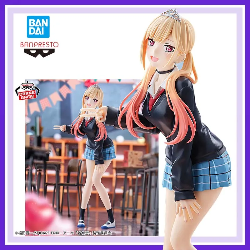 Figuras de Acción Originales de Bandai My Dress-Up Darling Temporada 2 Glitter&Glamours Marin Kitakawa Bunkasai Ver, Modelo de Anime, Adornos