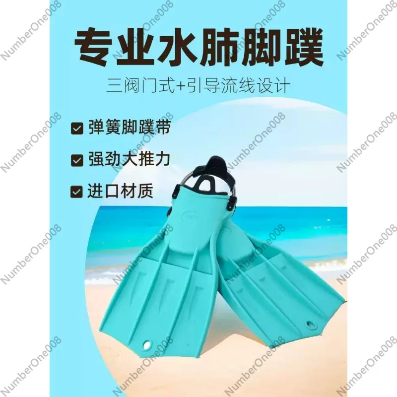 Scuba Diving Fins, 3-Vent Jet Fin Design with Spring Straps for Snorkeling Swimming Professional Diving Equipment