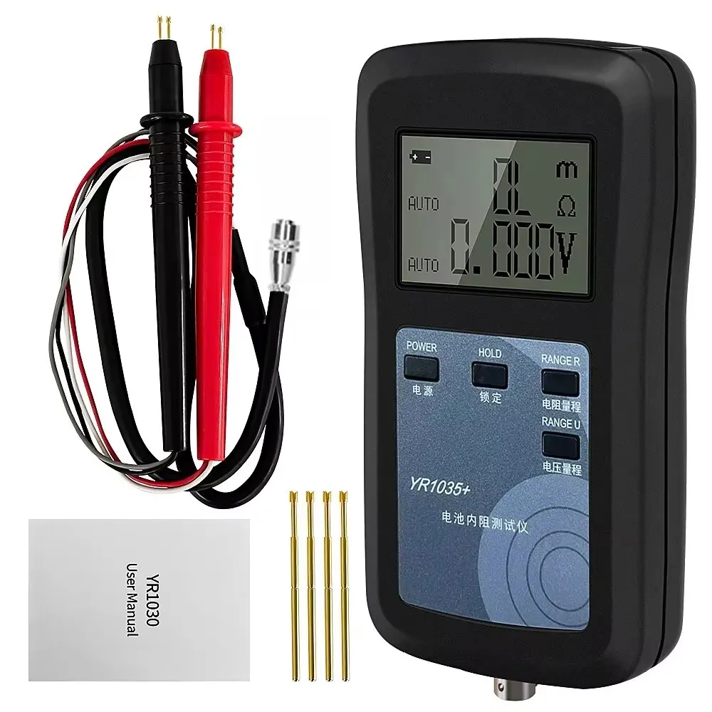 High Precision Lithium Battery Tester Internal Resistance Test Instrument 100V Electric Vehicle Group 18650 4 Wires YR1035+