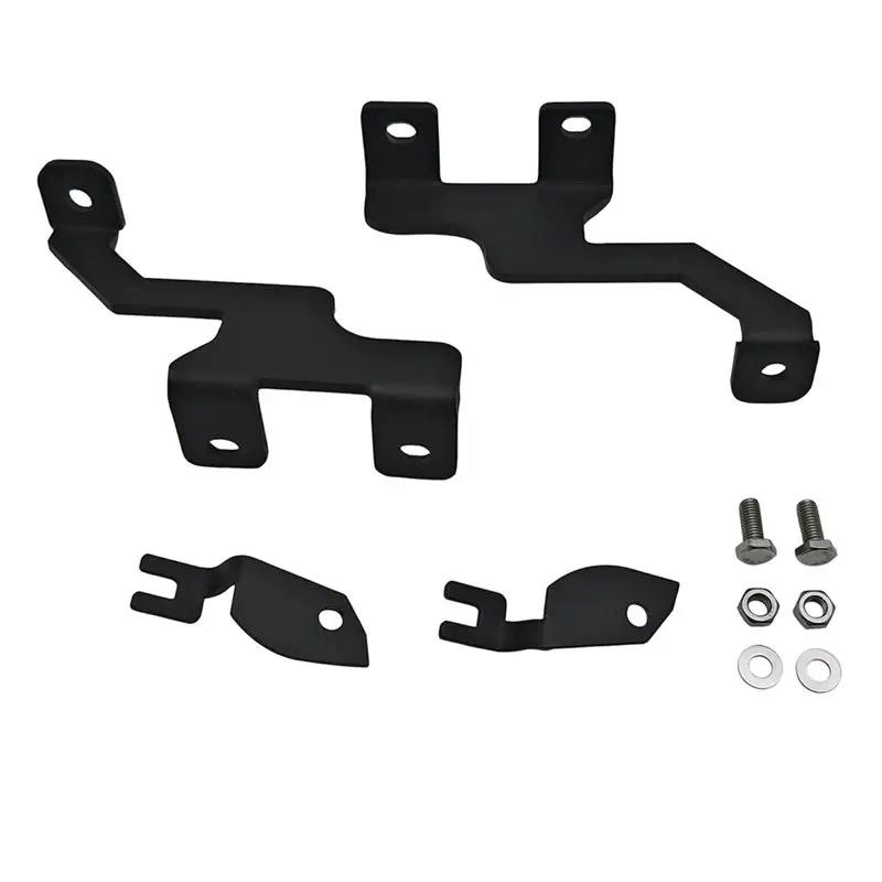 A33K-For Ford F-150 04-14 Left& Right Hood Hinge A-Pillar Spotlight Mounting Bracket Kit 612590737497 Engine Mount Bracket