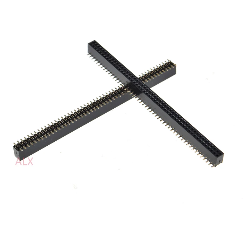 5pcs Smt Smd 2x50 Pin Double Row Straight Female Pin Header 1.27mm Pitch Connector Socket 2*50 100pin 2x50p 2x50pin For Pcb
