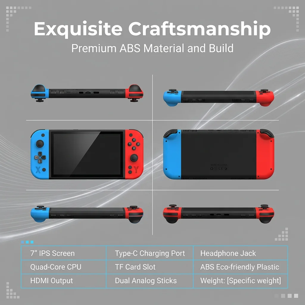 

Classic G90 Arcade Handheld Game Console High Definition Large Screen Portable Video Gaming Player Rechargeable Game Machine for