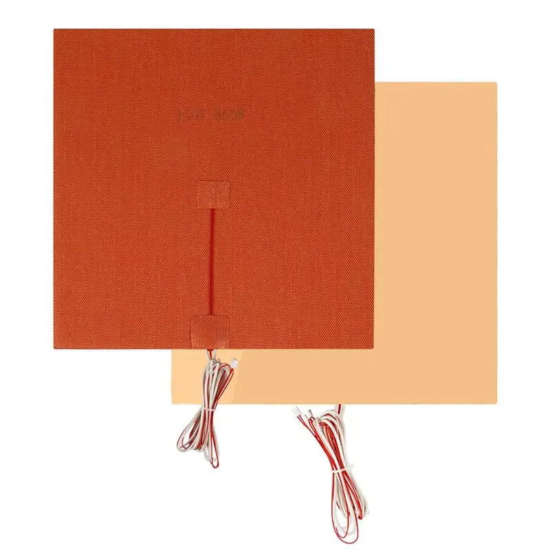 

3D Printer Silicone Heater Pad Fiberglass Cloth 3D Printer Heated Bed 100Cm Cable Length-AEF7