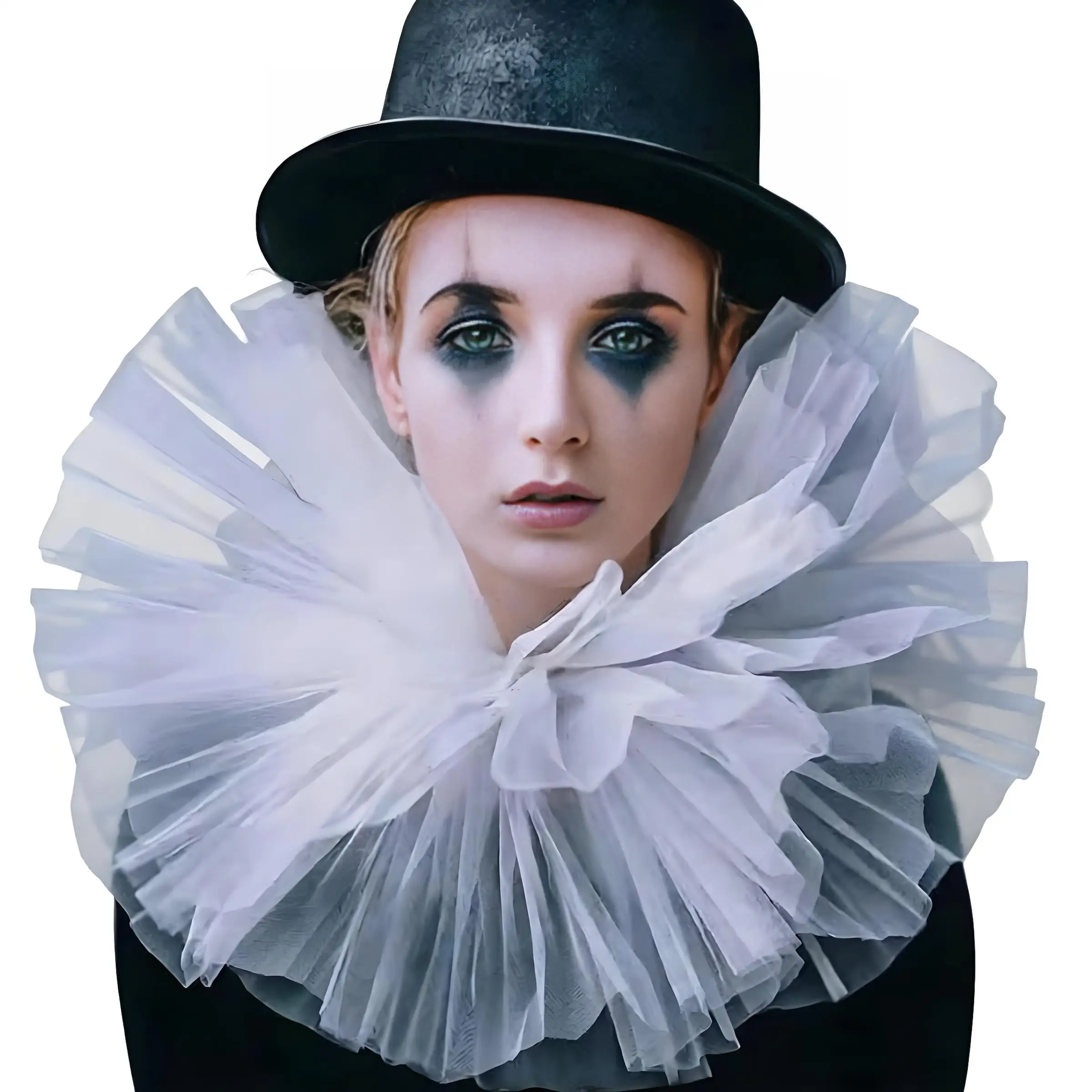 Victorian Court Ruffled Fake Collar Medieval Renaissance Fake Collar Retro Stage Fashion Magazine Photography Props False Collar